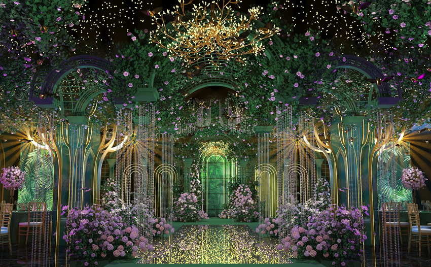 广南奇妙森林婚礼堂效果展示