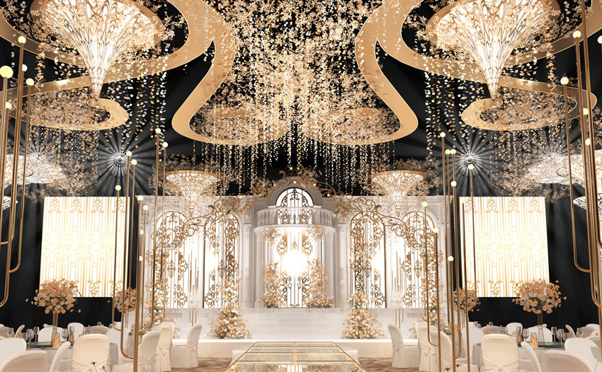 广南花木兰喜事汇金色大厅效果展示